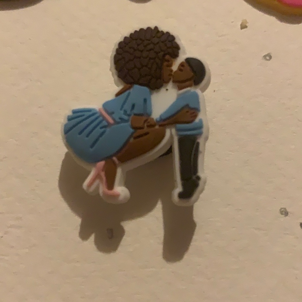 Black crocs shoe charm